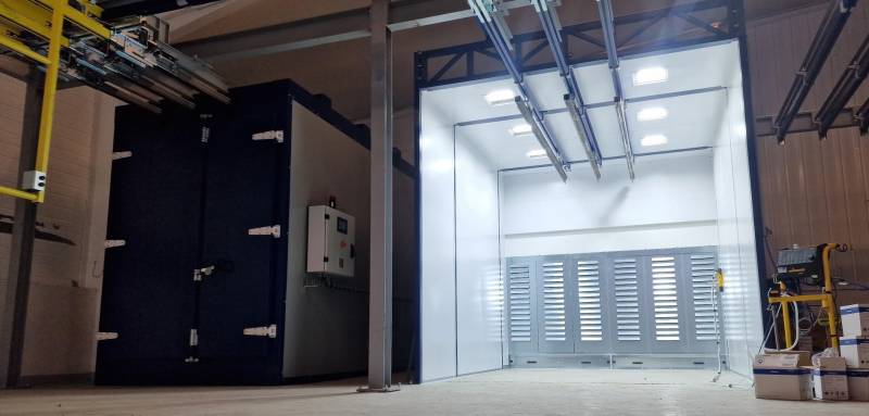 Chaîne de thermolaquage – Installation Revettech – Région Lyonnaise 69 Rhône