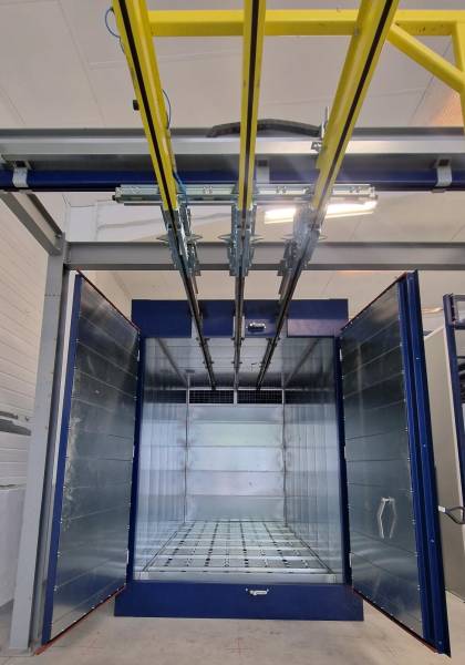 Chaîne de thermolaquage – Installation Revettech – Région Lyonnaise 69 Rhône
