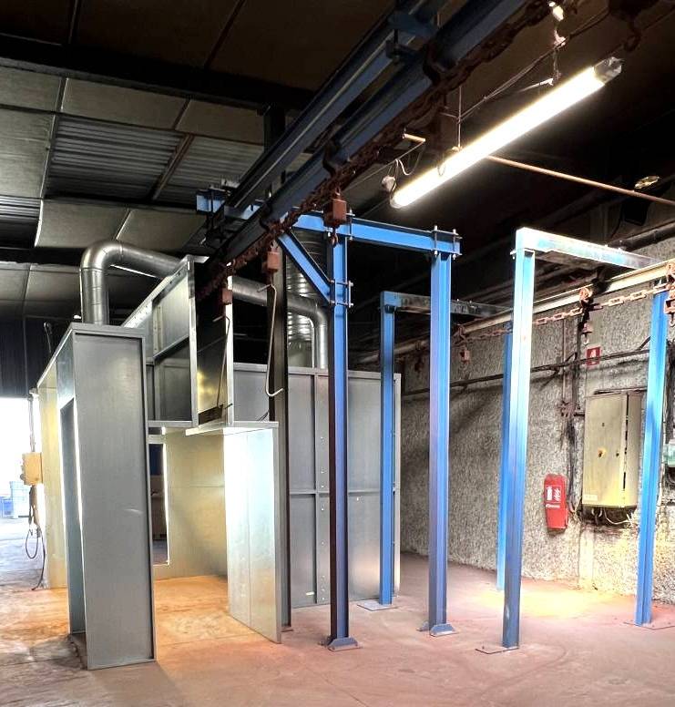 Cabine spéciale de peinture liquide retrofit sur mesure certifiées ATEX  à Marseilles 13 Bouches du Rhône