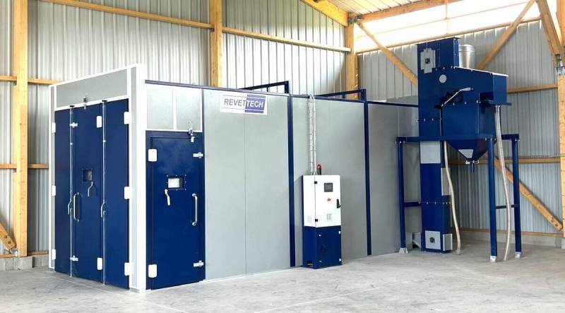 Installation professionnelle cabine de grenaillage manuel à Marseille 13 Bouches-du-Rhône pour industrie